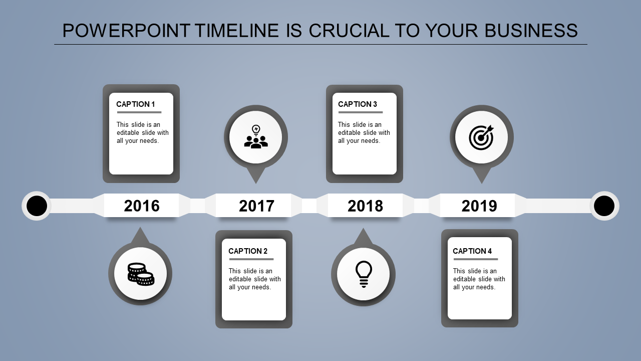 Attractive PPT and Google Slides Themes Timeline Template 